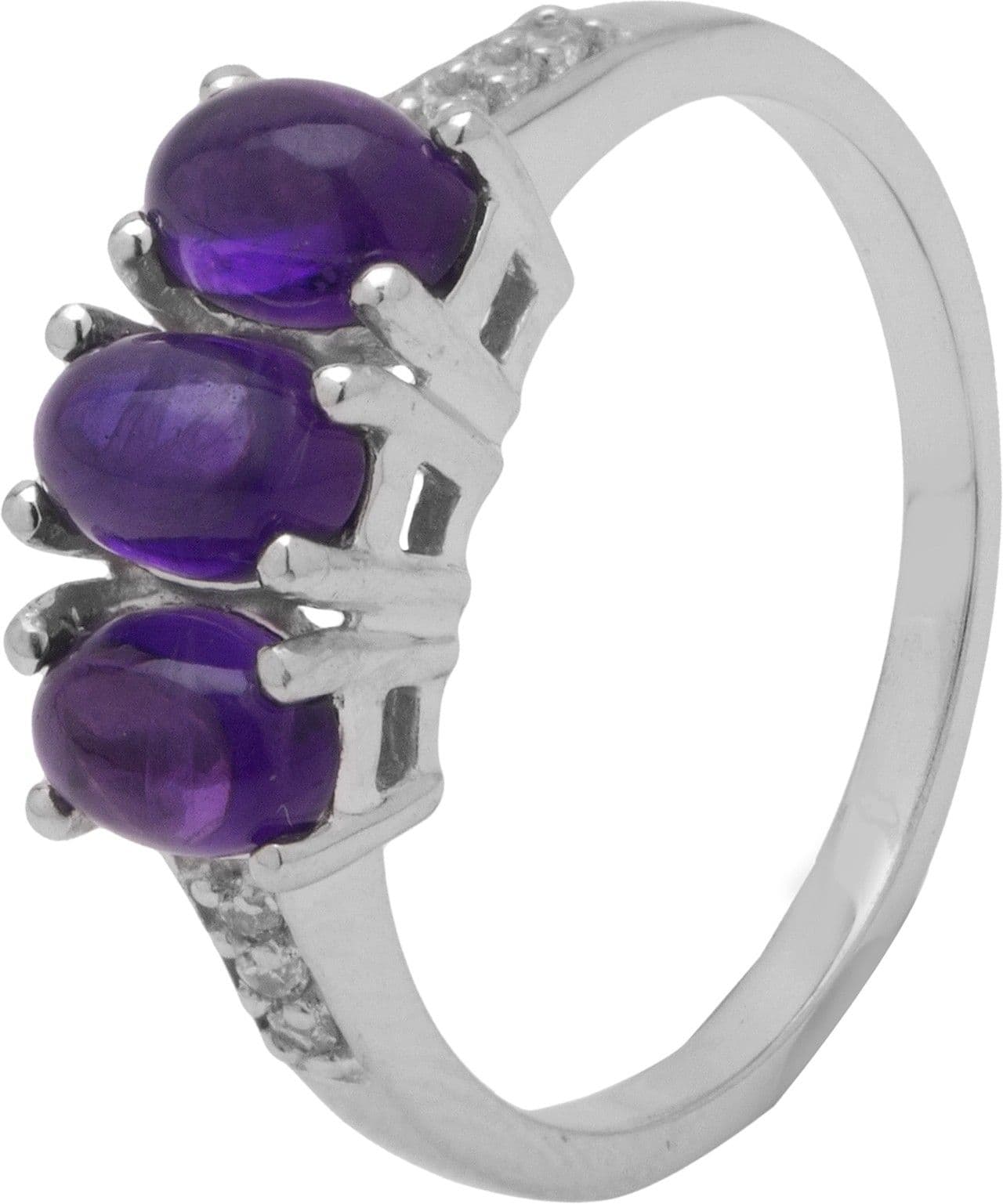 Allure Silver Amethyst Sterling Silver Ring view 2