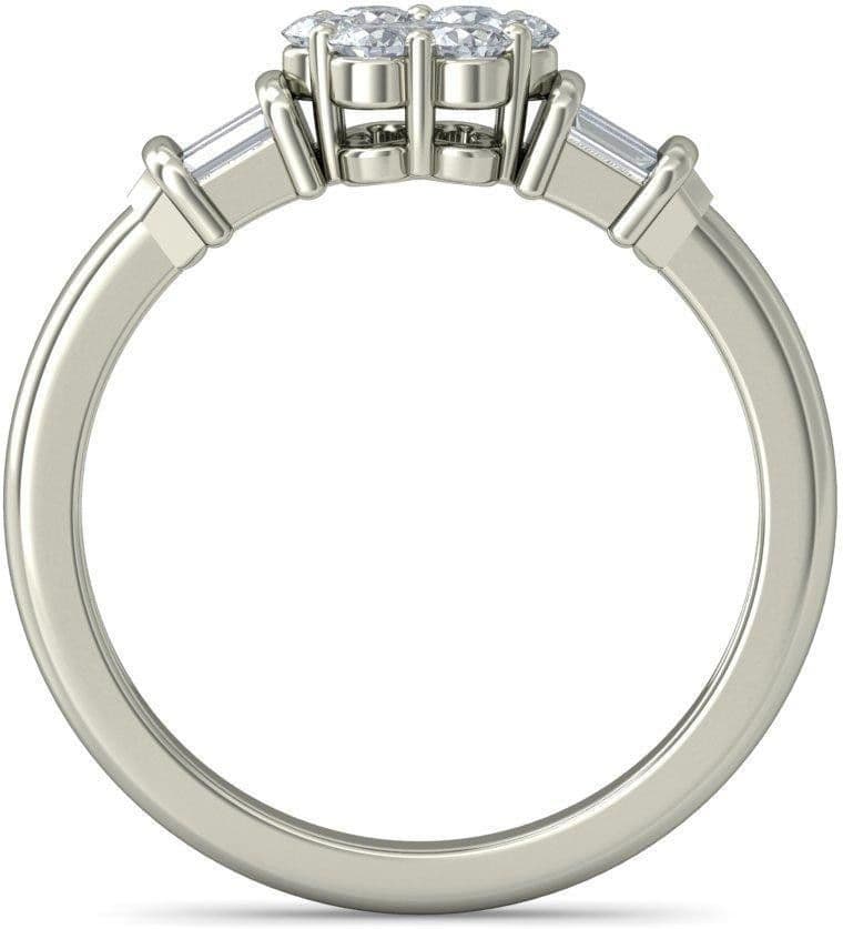 BlueStone The Aru White Gold Diamond 14 K Ring view 5