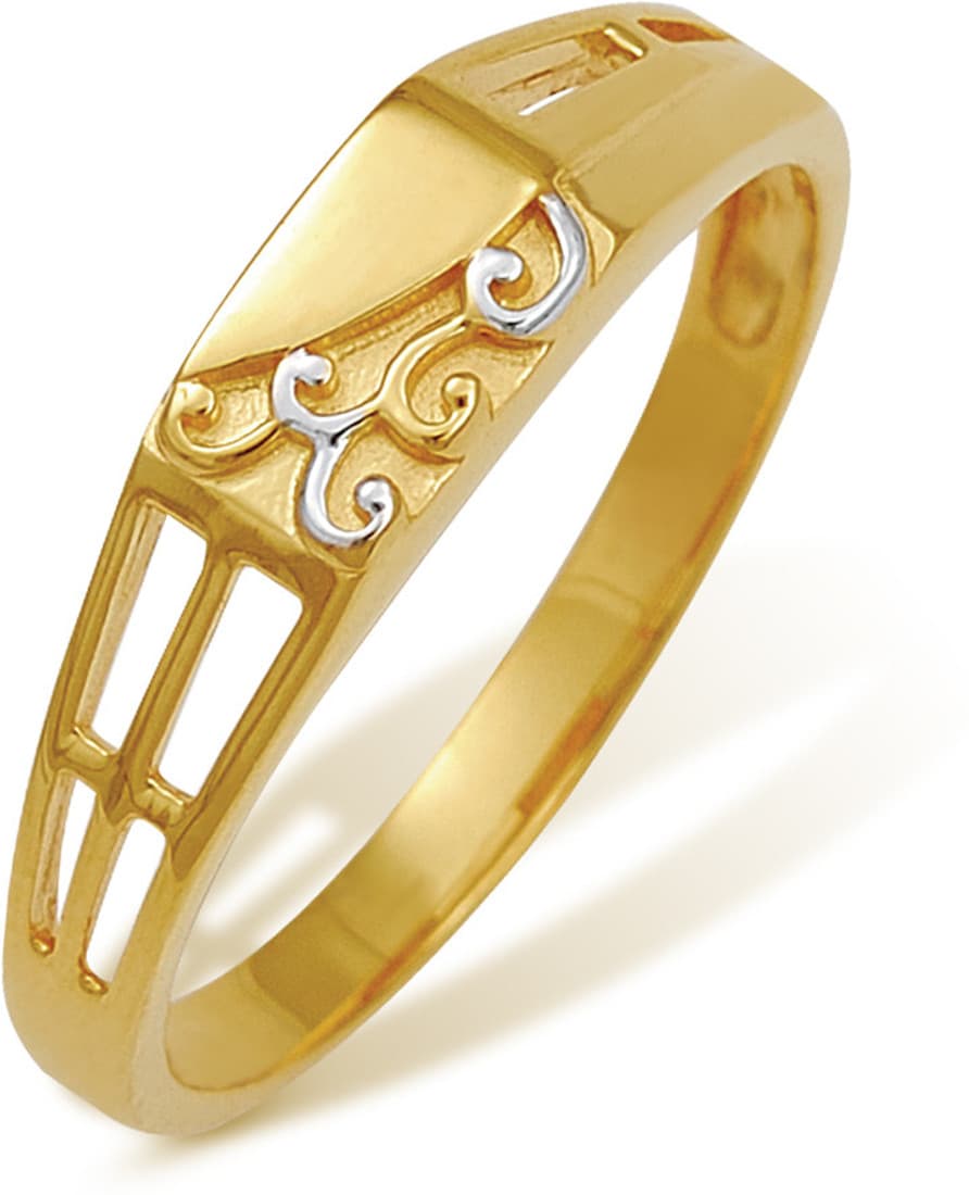 Nishtaa Yellow Gold Cubic Zirconia 22 K Ring