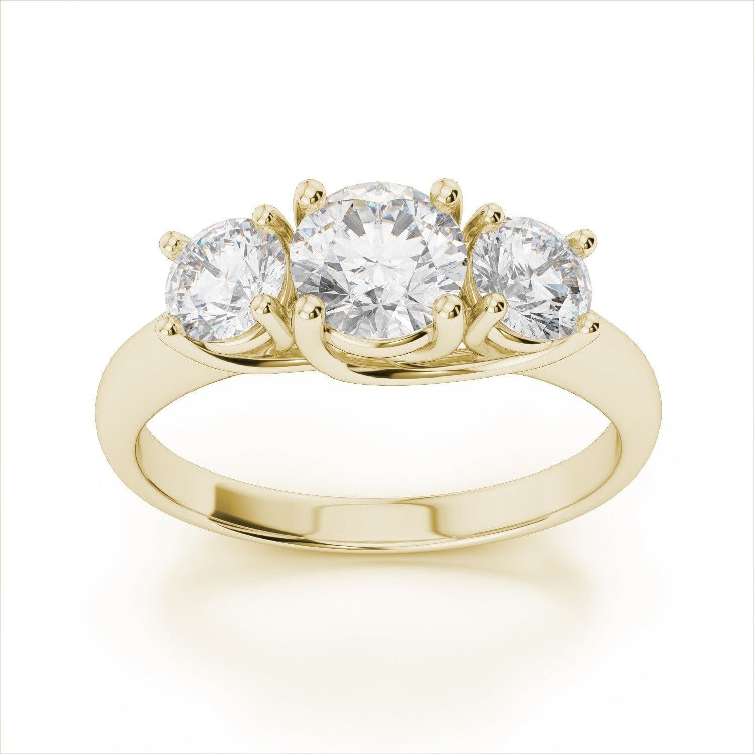 Zevrr Sterling Silver Swarovski Zirconia Platinum NA K Ring view 2