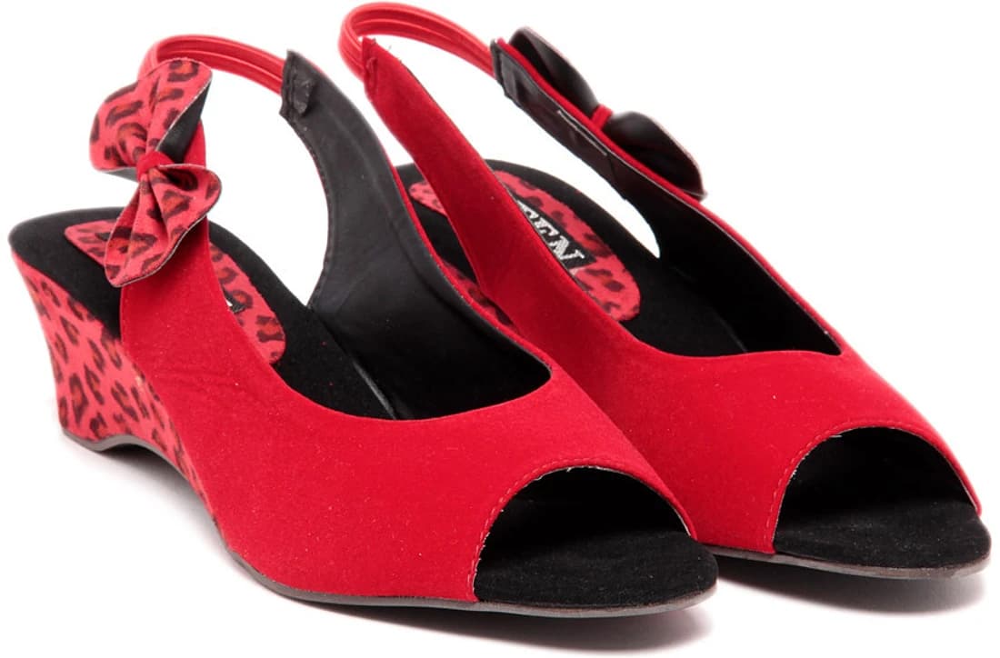 TEN Suade Red Women Wedges