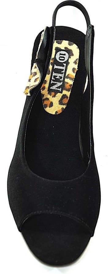 TEN Suade Black Women Wedges view 3
