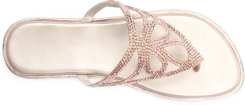 Lumiere Swarovski Studded Chappals Women Flats view 4