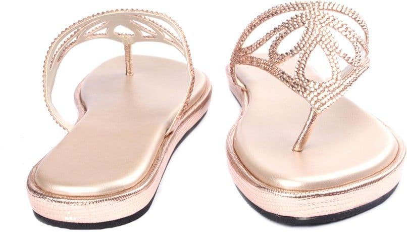 Lumiere Swarovski Studded Chappals Women Flats view 2