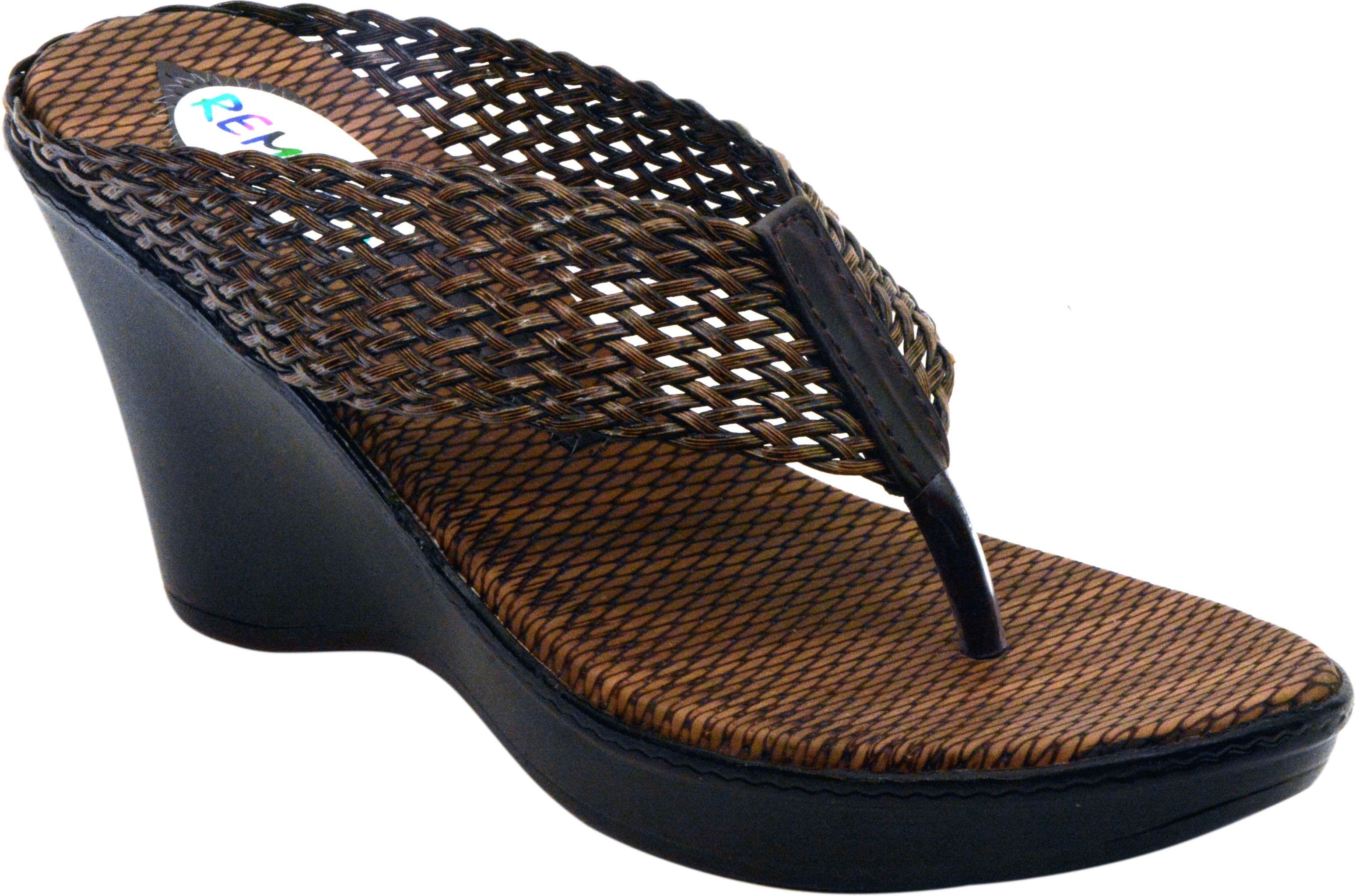 Remson India Brown Medium Women Wedges