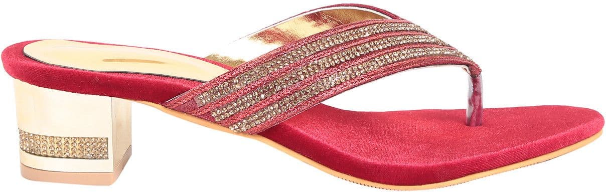 Adorn A10-25206 Red Women Heels view 2