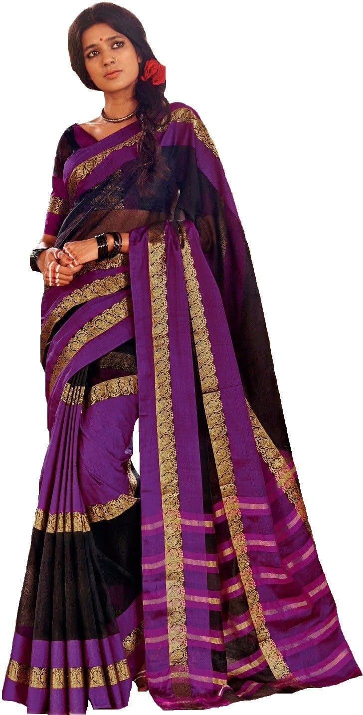 Mahek Saree Striped Fashion Cotton Sari