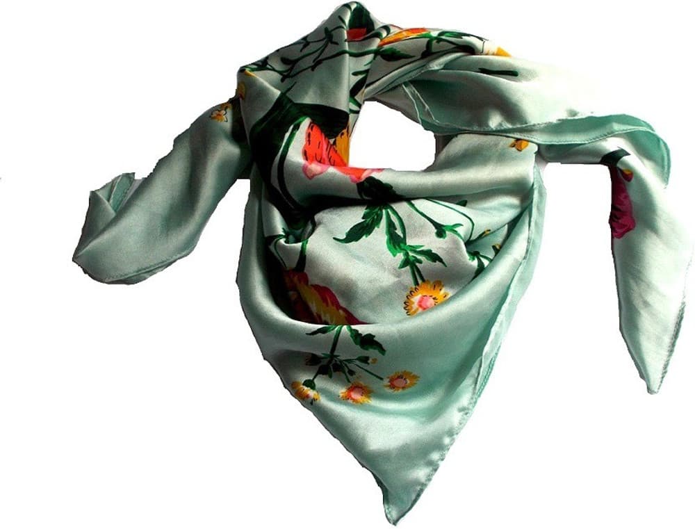 Lotusa Printed sartan silk Women's Scarf