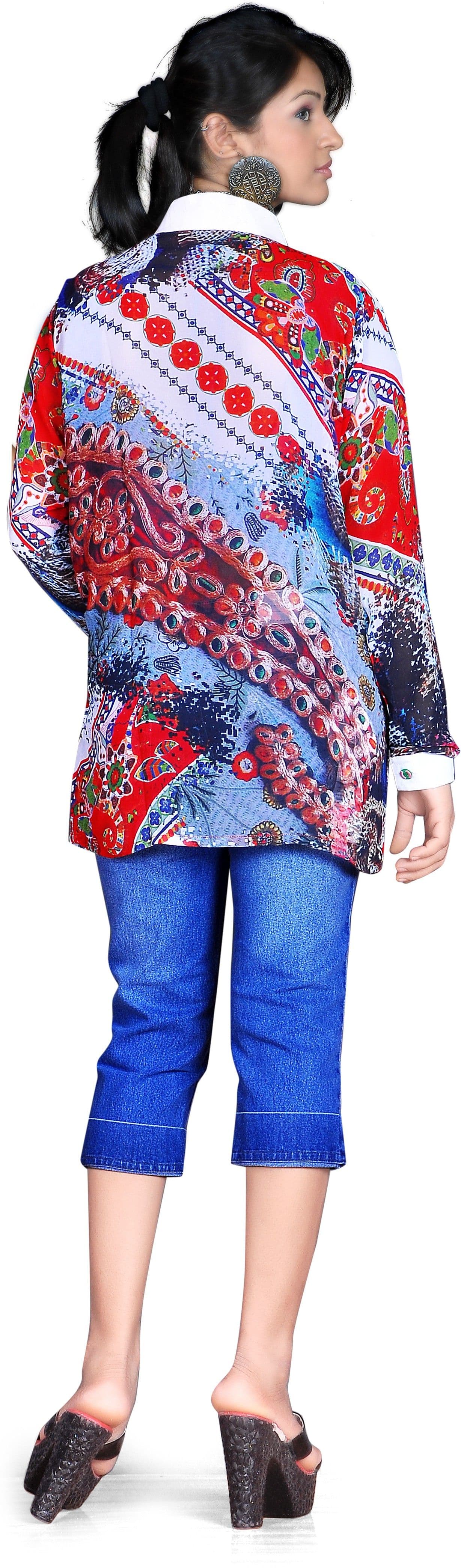 HSFS Women's Printed Casual Shirt view 3