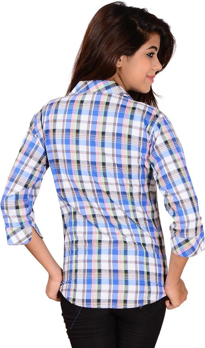 Jazzy Ben Women's Checkered Casual Shirt view 4