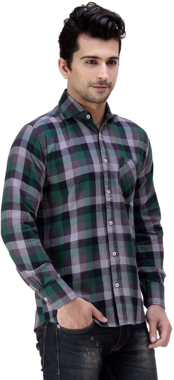 Ebry Men's Checkered Casual Shirt view 3
