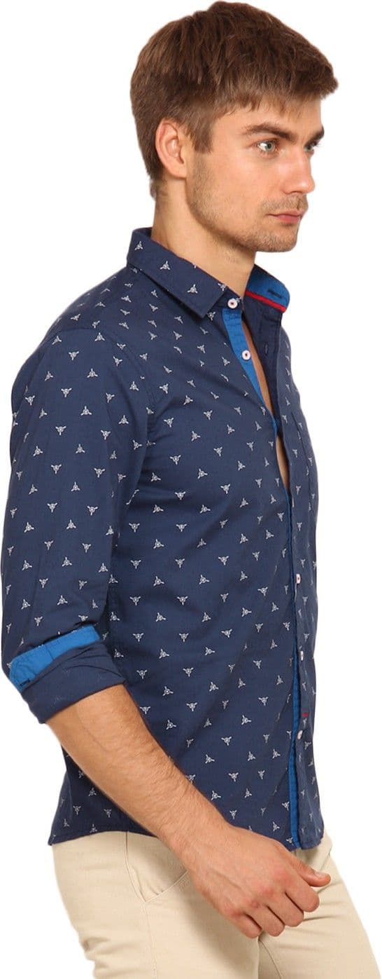 I-Voc Men's Printed Casual Shirt view 3