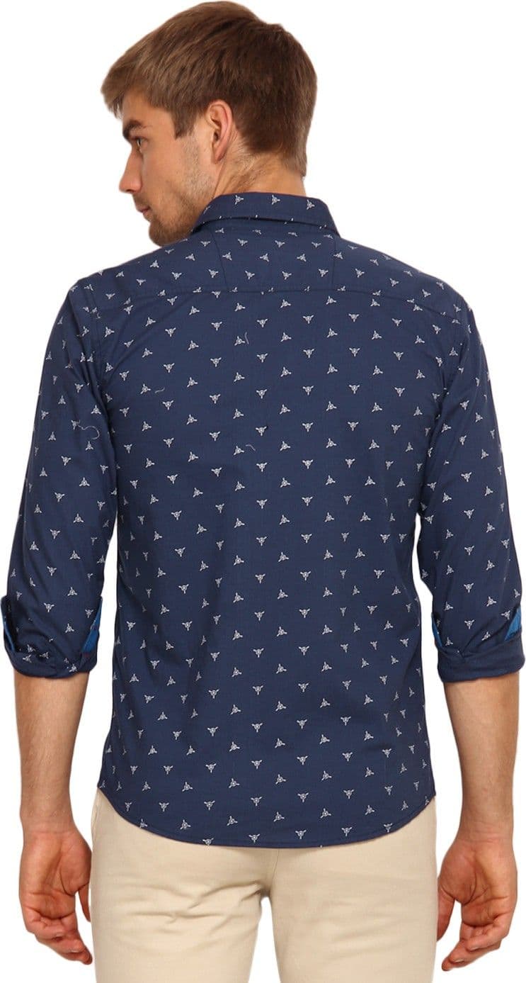 I-Voc Men's Printed Casual Shirt view 4