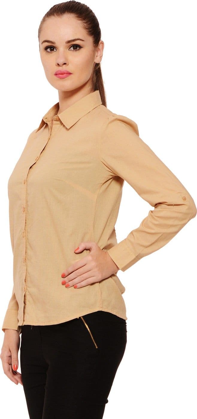 Feneto Women's Solid Casual Shirt view 3