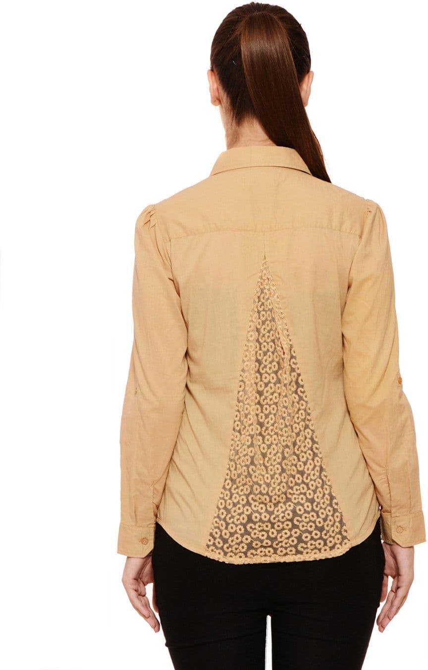 Feneto Women's Solid Casual Shirt view 4