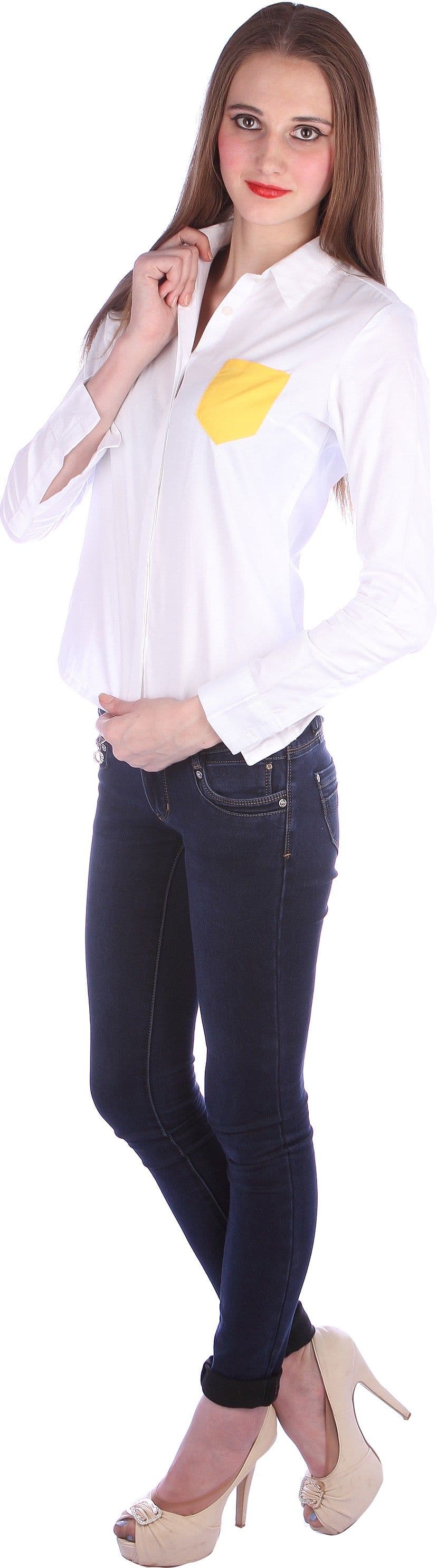 Qbee Women's Solid Casual Shirt view 3