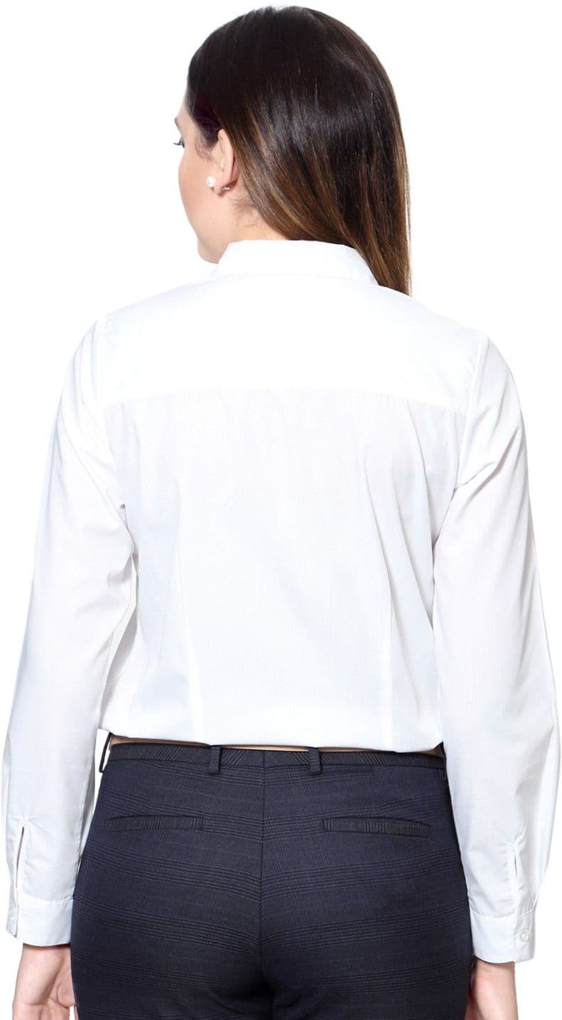 People Women's Solid Formal Shirt view 3