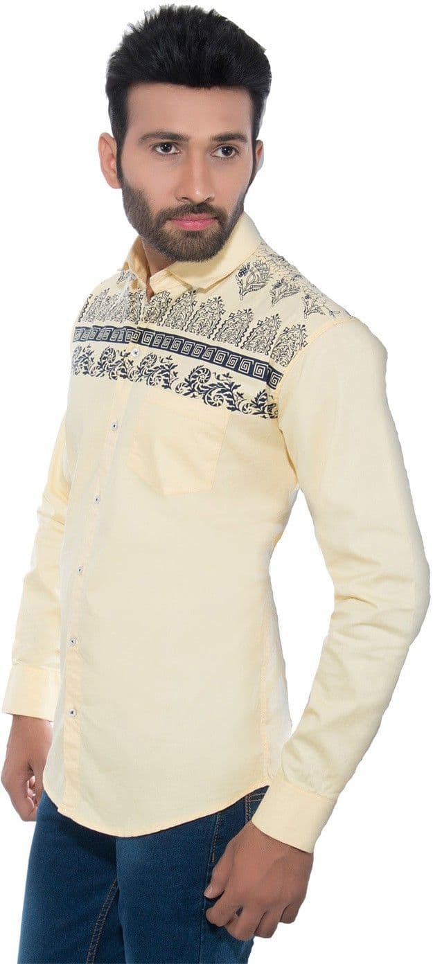Goodkarma Men's Self Design Casual Shirt view 3