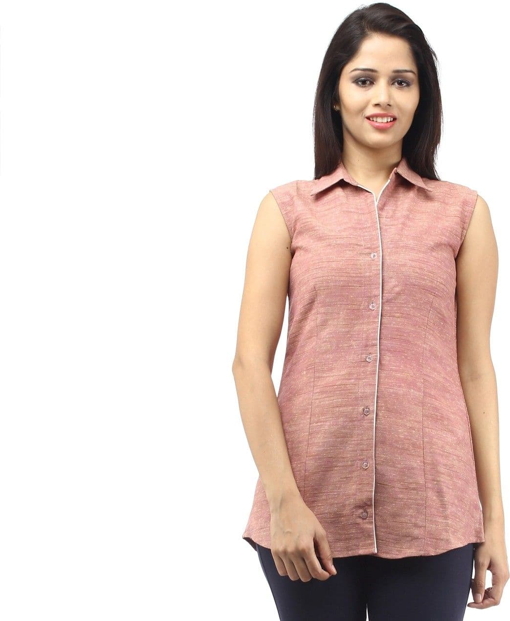 Ethna Women's Solid Casual Shirt view 2