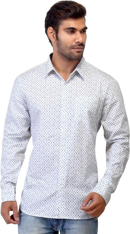 London Bee Men's Printed Casual Shirt view 2