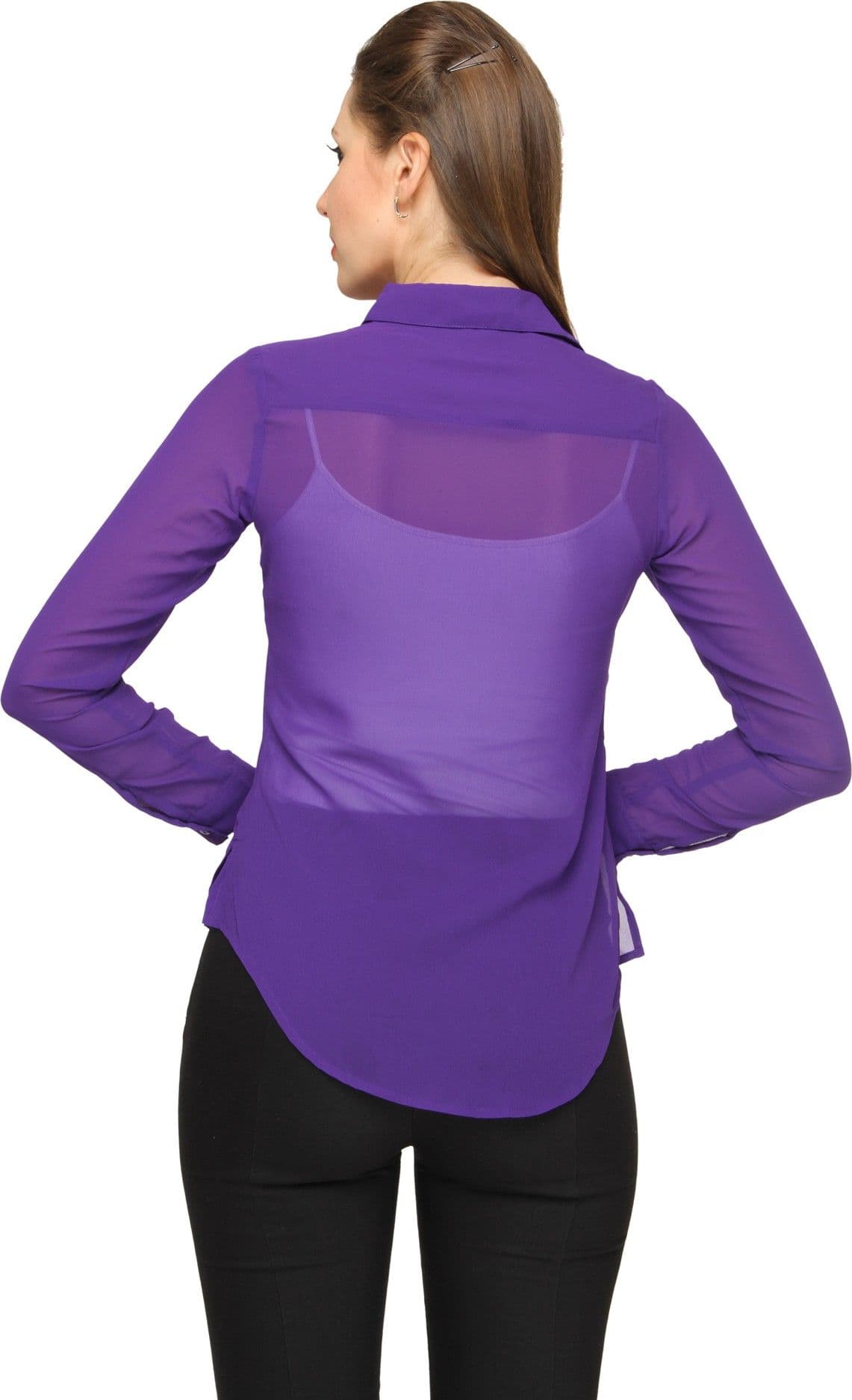 Miss Rich Women's Solid Casual Shirt view 4