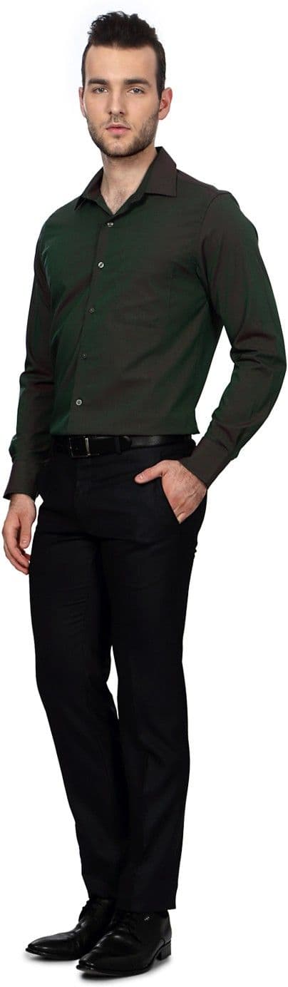 Peter England Men's Solid Formal Shirt view 3
