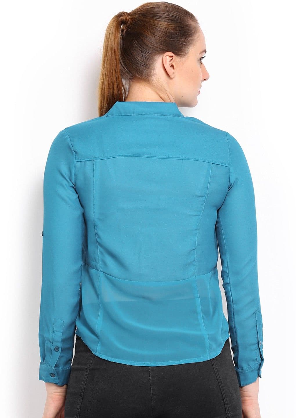 HRX Women's Solid Casual Shirt view 4