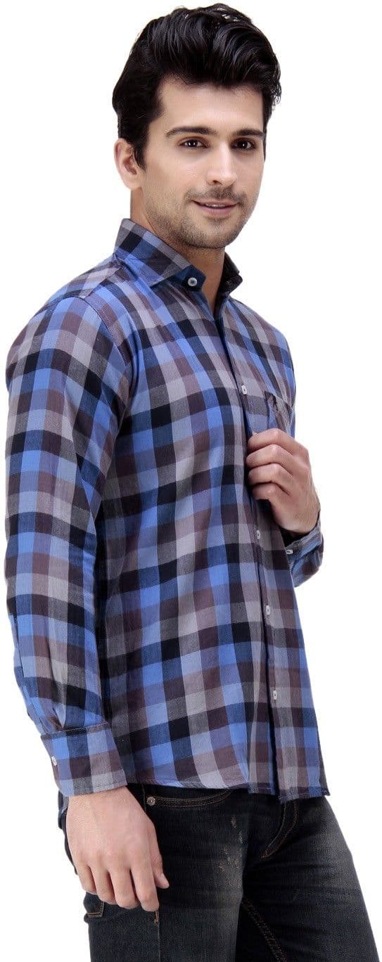 Ebry Men's Checkered Casual Shirt view 2