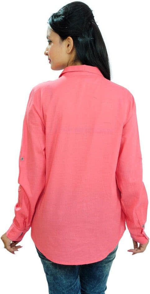 Goodwill Impex Women's Solid Casual Shirt view 4