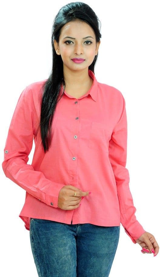 Goodwill Impex Women's Solid Casual Shirt view 2