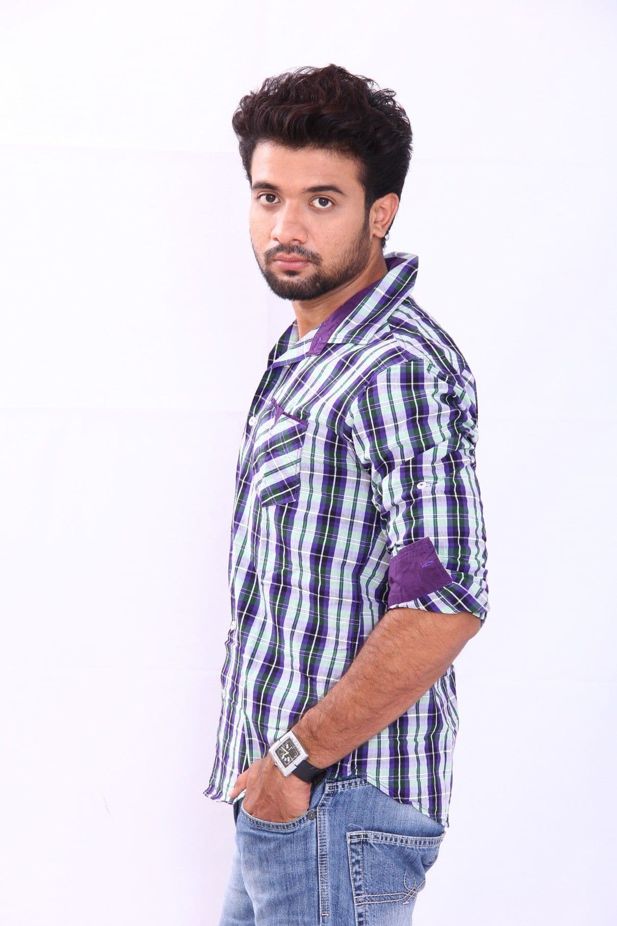 Bleu Men's Checkered Casual Shirt view 2