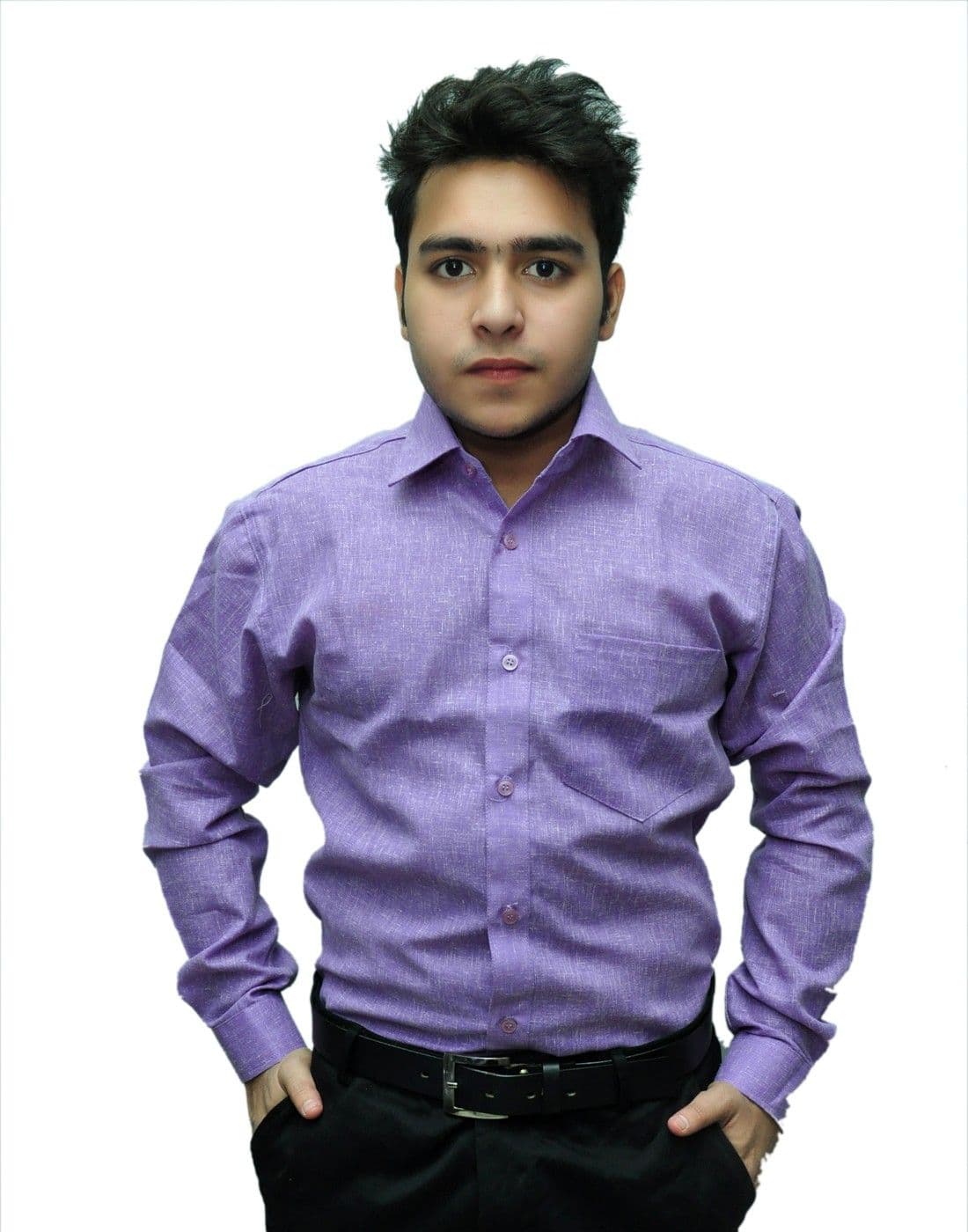 Fashion Tree Men's Solid Formal Shirt