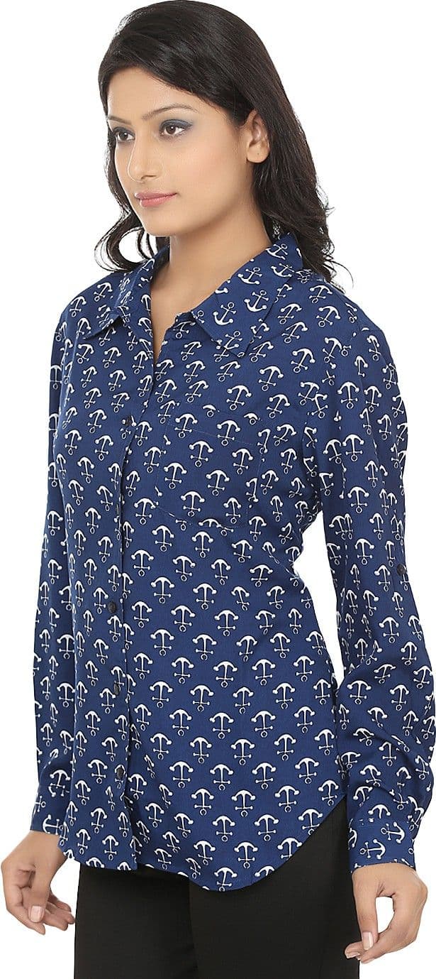 Naisha Women's Printed Casual Shirt view 4