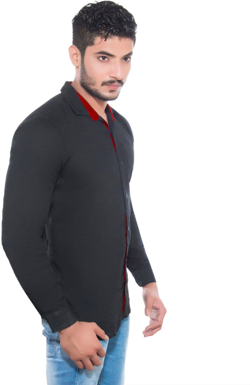 Goodkarma Men's Self Design Casual Shirt view 3