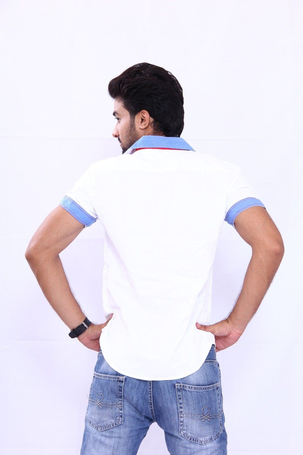 Bleu Men's Solid Casual Shirt view 4