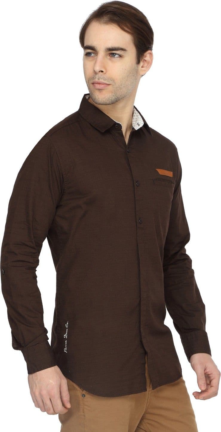 Parron Men's Solid Casual Shirt view 3