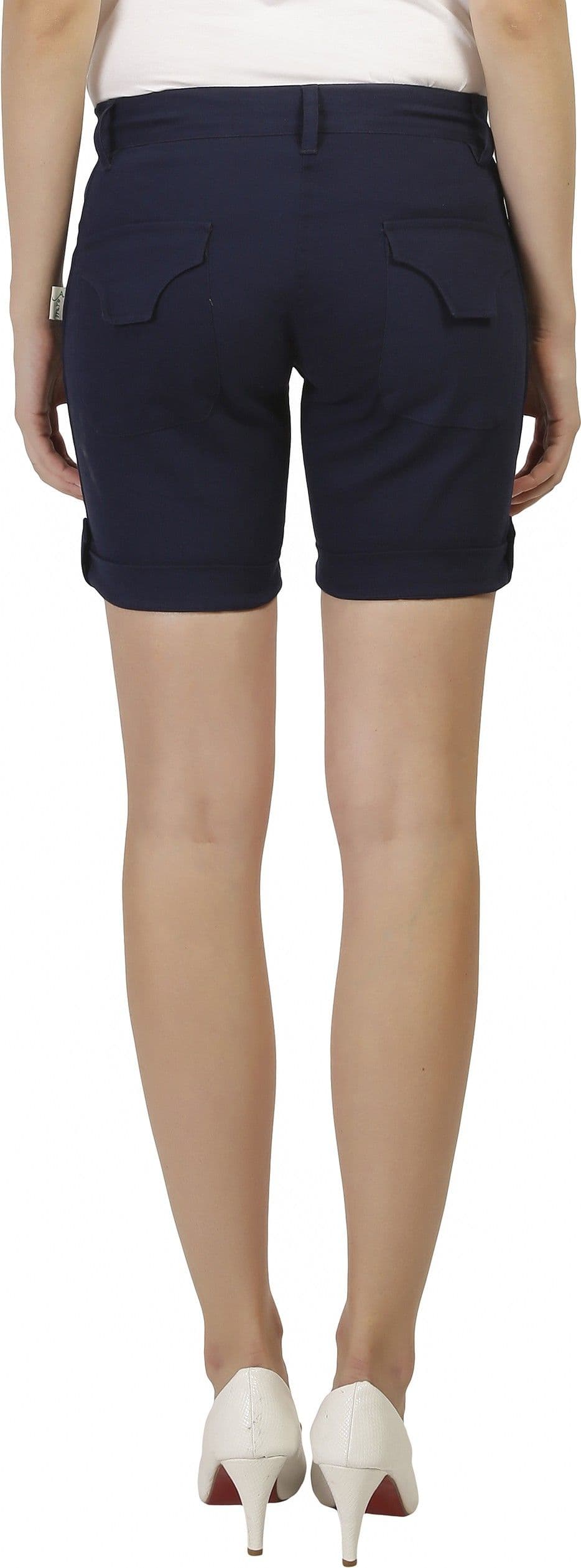 Ashdan Solid Women's Basic Shorts view 4