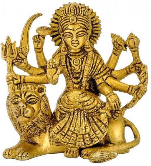 Redbag Eight Armed Goddess Sherawali Maa Showpiece  -  10.8 cm view 2