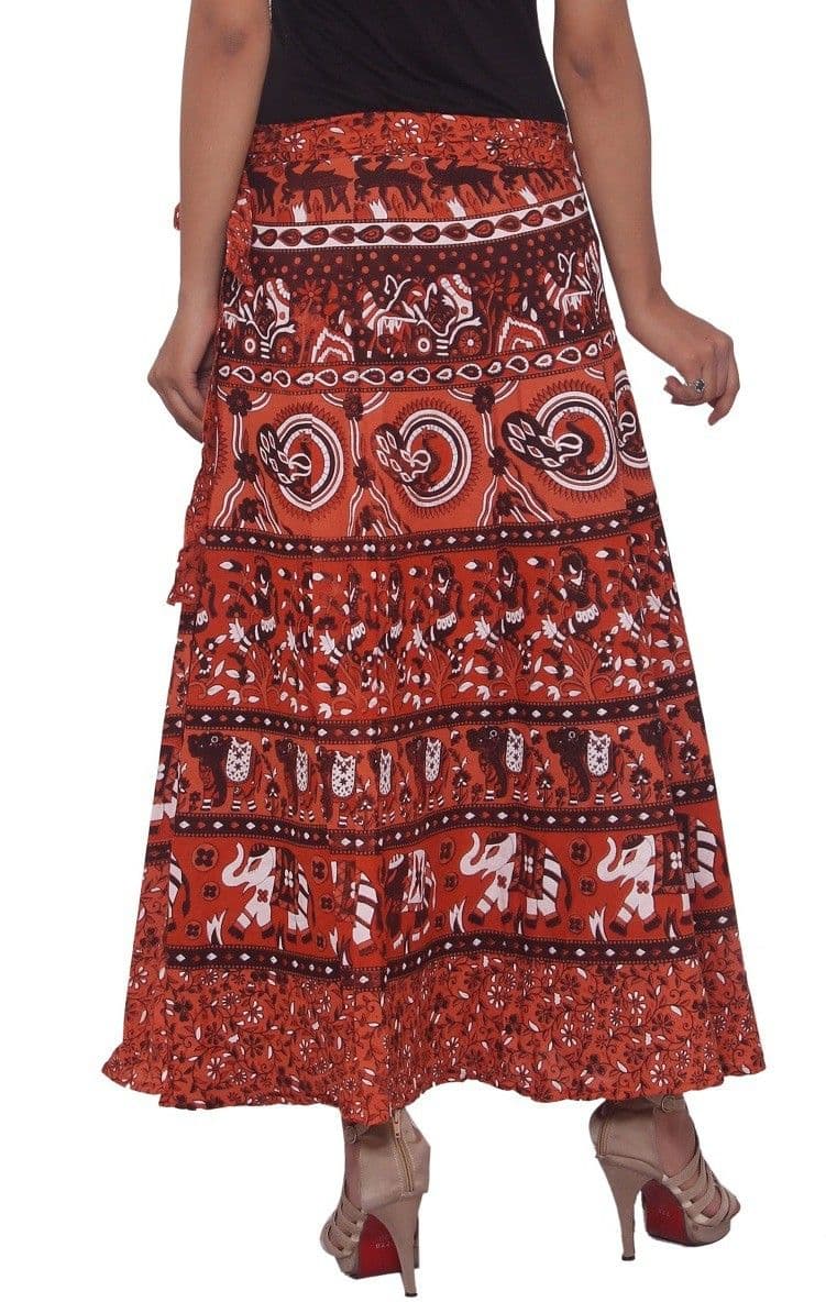 Amber Animal Print Women's Wrap Around Skirt view 3