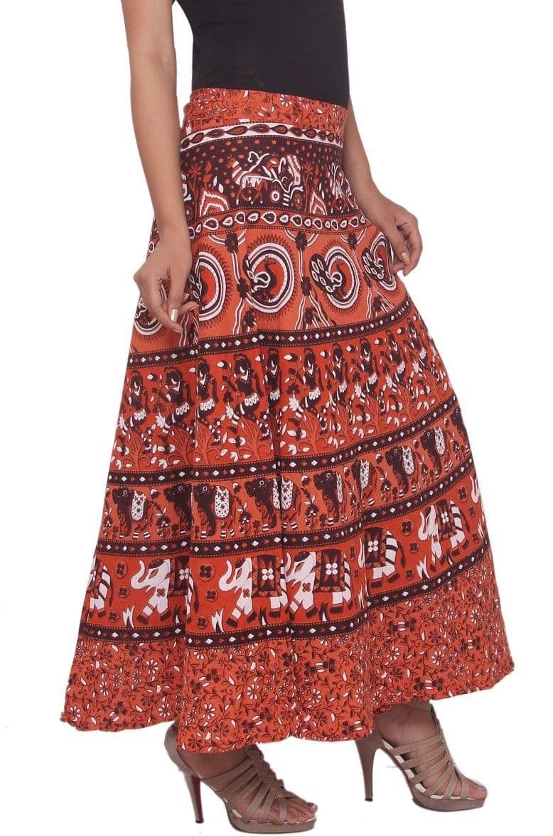 Amber Animal Print Women's Wrap Around Skirt view 5
