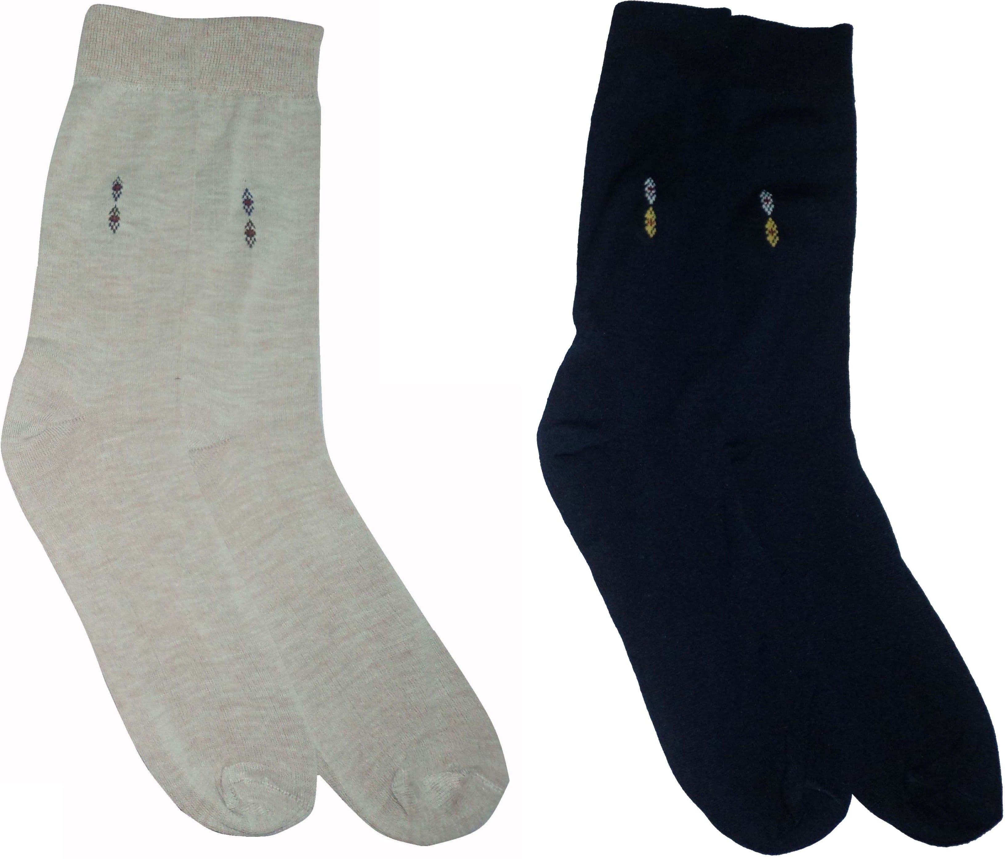 Mode Men's Floral Print Crew Length Socks