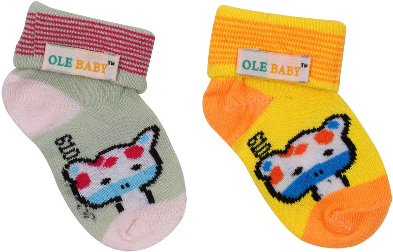Ole Baby Baby Boy's, Baby Girl's Woven Ankle Length Socks view 2