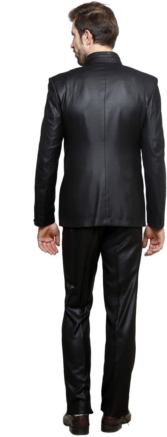 Tatkim Single Breasted Solid Men's Suit view 6