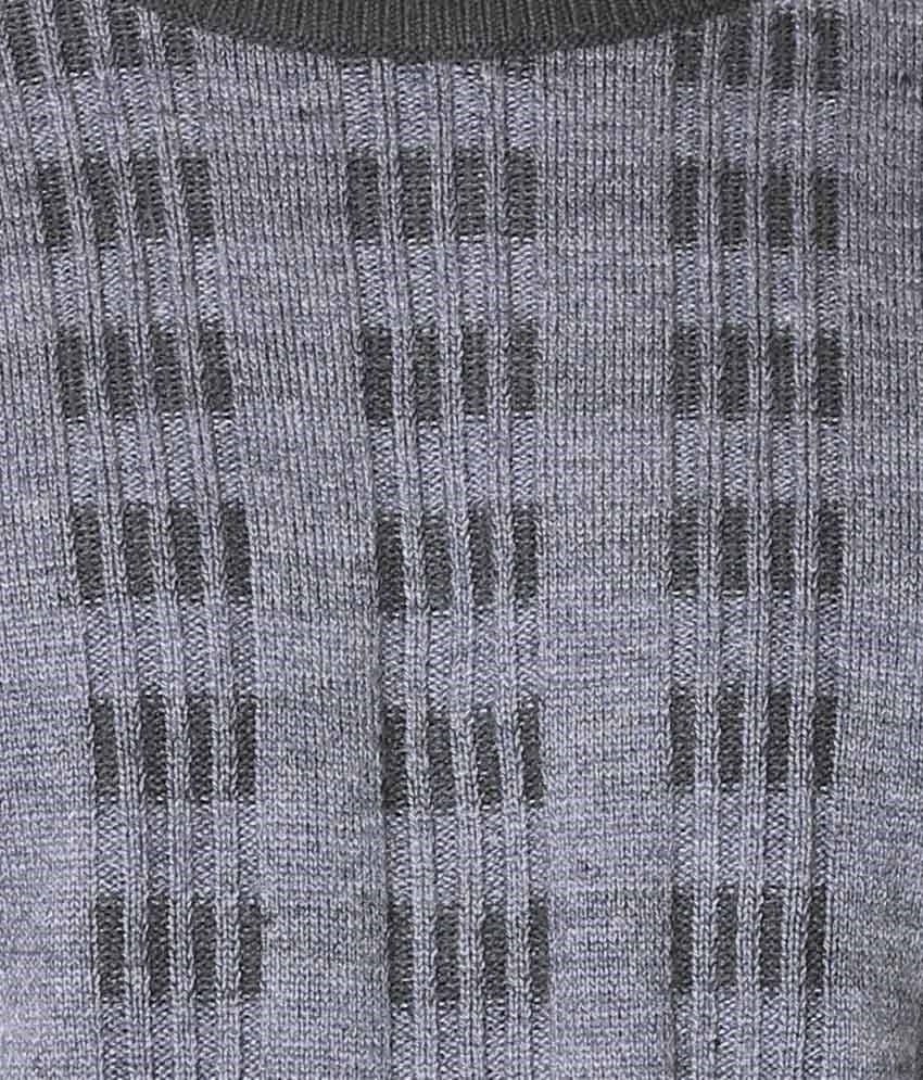 Riverside Solid Round Neck Casual Men's Sweater view 4