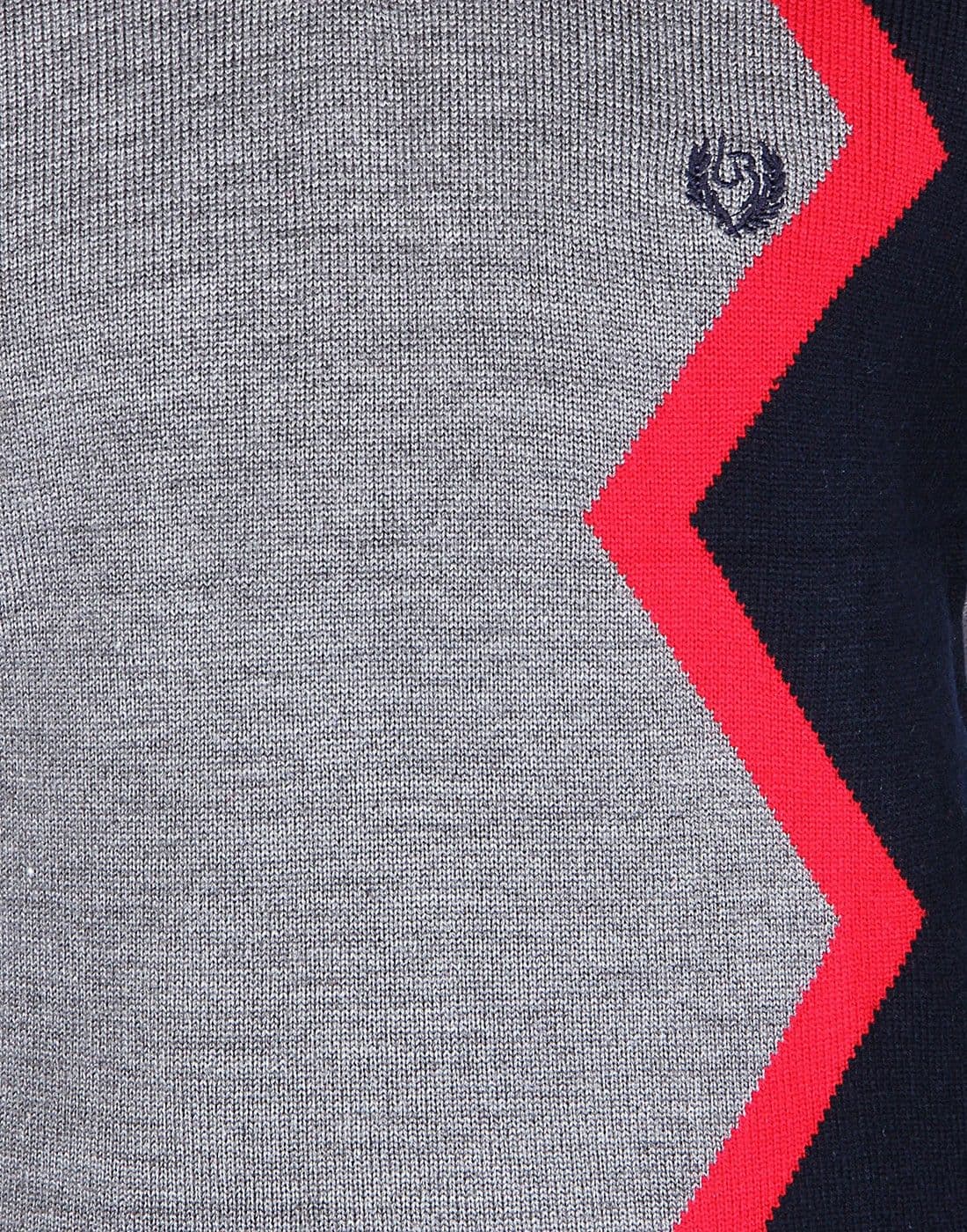 Leebonee Geometric Print V-neck Casual Men's Sweater view 5