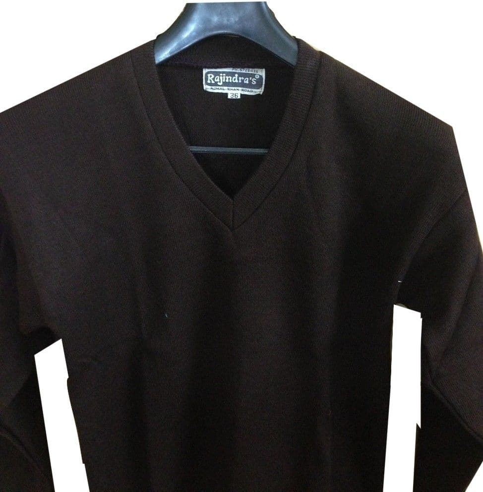 Rajindras Solid V-neck Casual Men's, Women's Sweater view 3
