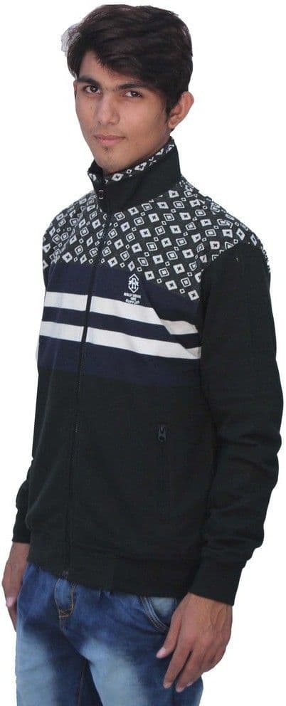 Romano Full Sleeve Striped Men's Sweatshirt view 3