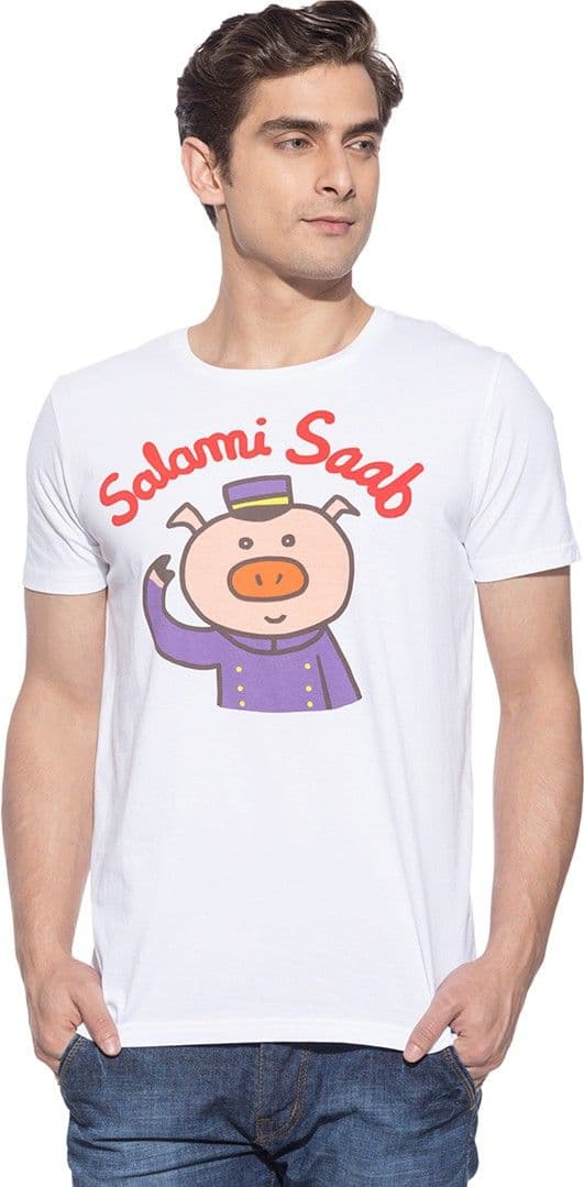 Chimp Graphic Print Men's Round Neck T-Shirt view 2
