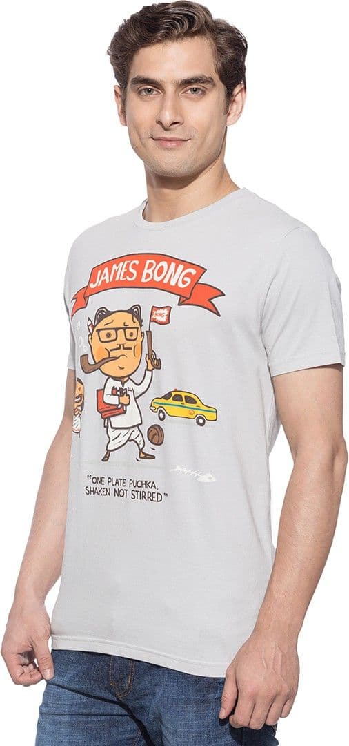 Chimp Graphic Print Men's Round Neck T-Shirt view 3