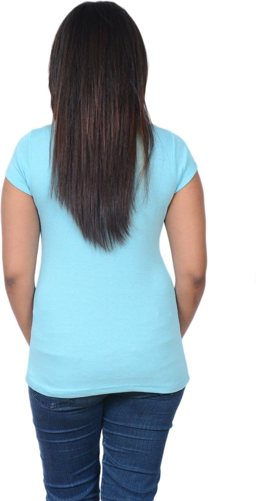 Point Fit Solid Women's V-neck T-Shirt view 5